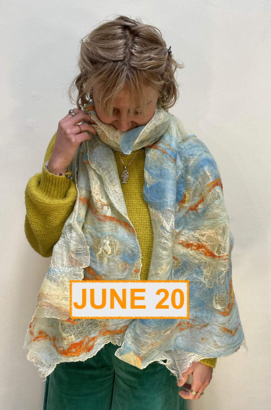 Summer Felting Workshops - Shawls - JUNE 20